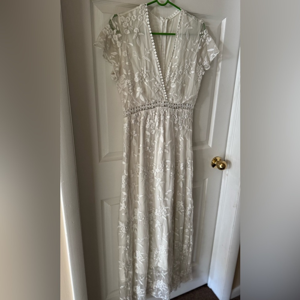 Romantic White Lace Dress